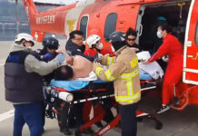 ‘의사탑승 소방헬기’, 삼척 응급환자 긴급수송 생명 구했다