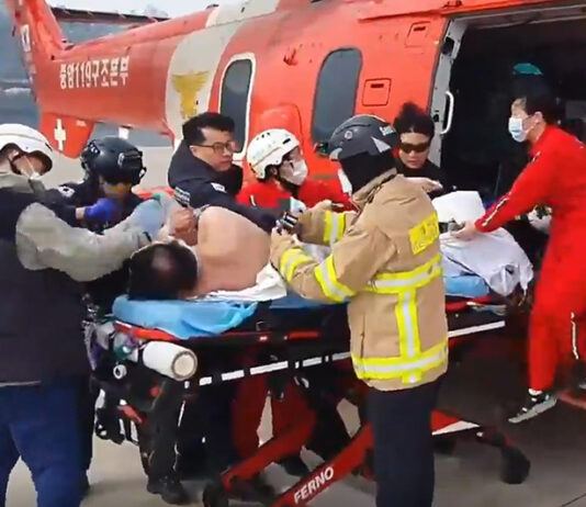 ‘의사탑승 소방헬기’, 삼척 응급환자 긴급수송 생명 구했다