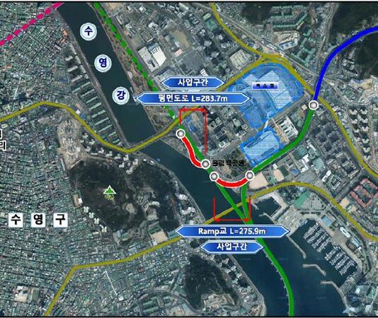 광안대교 접속도로 연결공사 “순항 중” 2025년 말 개통 목표